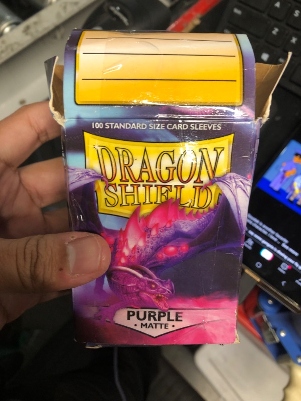 Photo 3 of Dragon Shield 11009 Matte Purple Standard Sleeves (100 Sleeves)