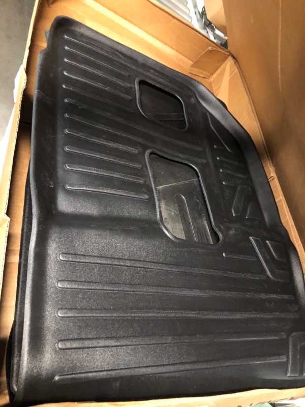 Photo 4 of MAXLINER Custom Fit Floor Mats 3 Rows and Cargo Liner Behind 3rd Row Black Compatible with 2007-2014 Suburban / Yukon XL