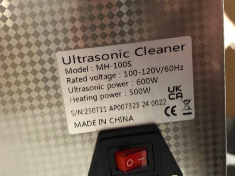 Photo 5 of **NON FUNCTIONAL*FOR PARTS ONLY**
VEVOR 30L Industrial Ultrasonic Cleaner with Digital Timer&Heater 40kHz Professional Large 