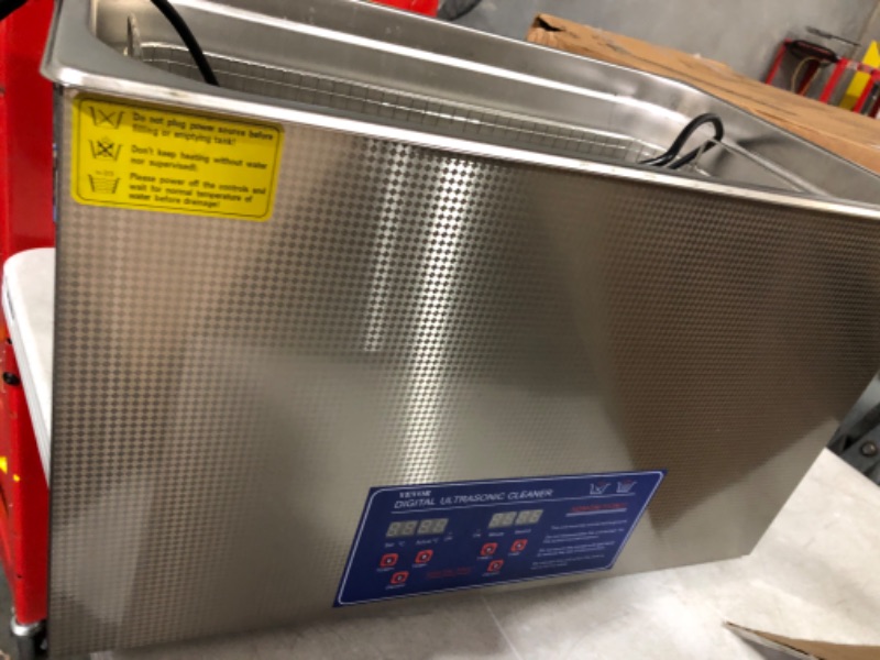 Photo 6 of **NON FUNCTIONAL*FOR PARTS ONLY**
VEVOR 30L Industrial Ultrasonic Cleaner with Digital Timer&Heater 40kHz Professional Large 