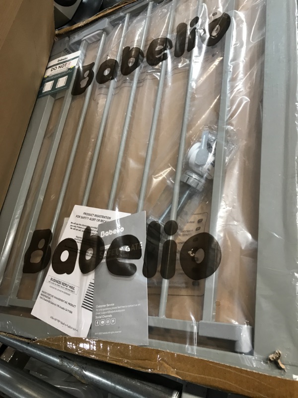Photo 1 of Babelio 26-29 Inch Narrow Easy Install Baby Gate with Door, Fit for Doorways, Auto-Close 