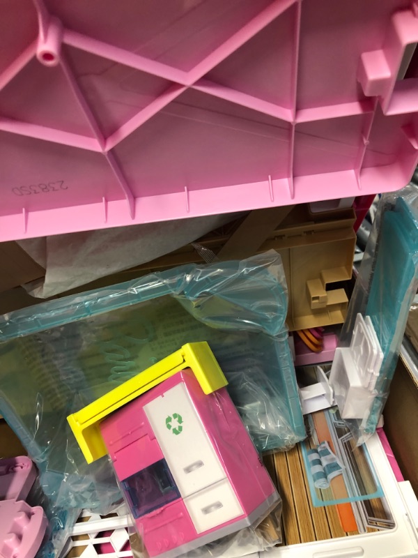 Photo 2 of Barbie Dreamhouse, Doll House Playset with 70+ Accessories Including Transforming Furniture, Elevator, Slide, Lights & Sounds Wheelchair Accessible Elevator