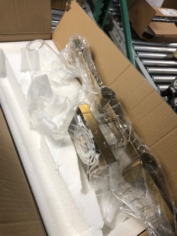 Photo 1 of CCYCOL Gold Bathroom Light Fixtures - 4-Light Bathroom Vanity Light Over Mirror 