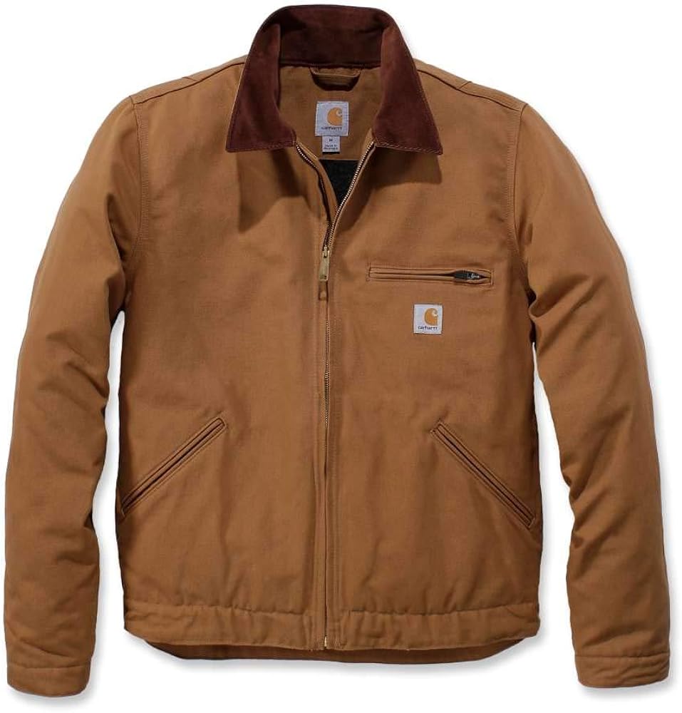 Photo 1 of Carhartt Men's Relaxed Fit Duck Blanket-Lined Detroit Jacket