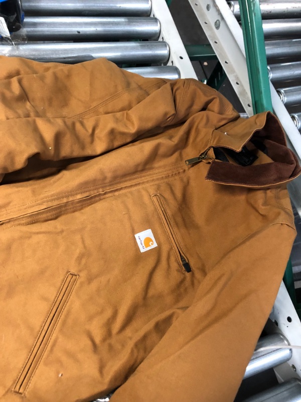 Photo 3 of Carhartt Men's Relaxed Fit Duck Blanket-Lined Detroit Jacket