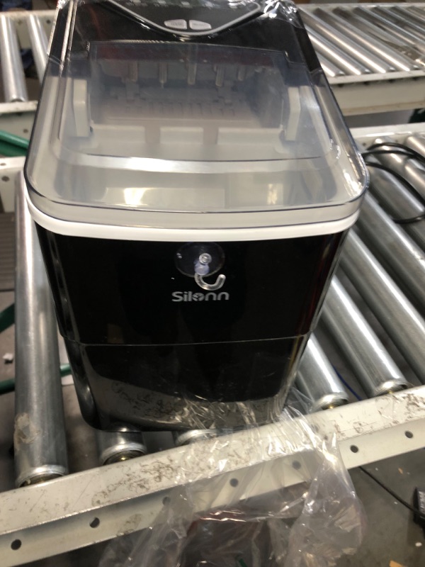Photo 1 of **NONREFUNDABLE**FOR PARTS OR REPAIR**SEE NOTES**
Silonn Ice Makers Countertop 9 Bullet Ice Cubes & Brita Standard Everyday Water Filter Pitcher, White, Large 10 Cup, 1 Count