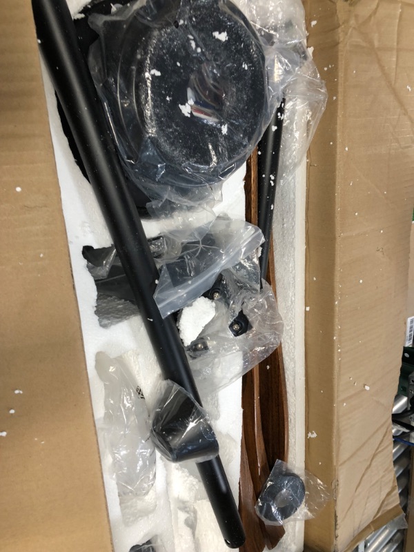 Photo 1 of **FOR PARTS ONLY*DAMAGE
Sofucor 52 inch Ceiling Fan with Light 3 Wood Walnut Reversible Blades Controlled by Remote 