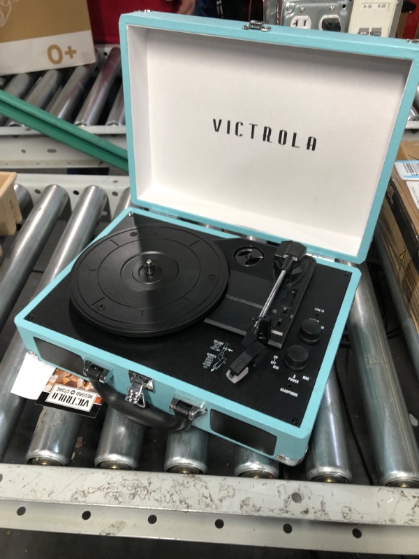 Photo 2 of Victrola Vintage 3-Speed Bluetooth Portable Suitcase Record Player 