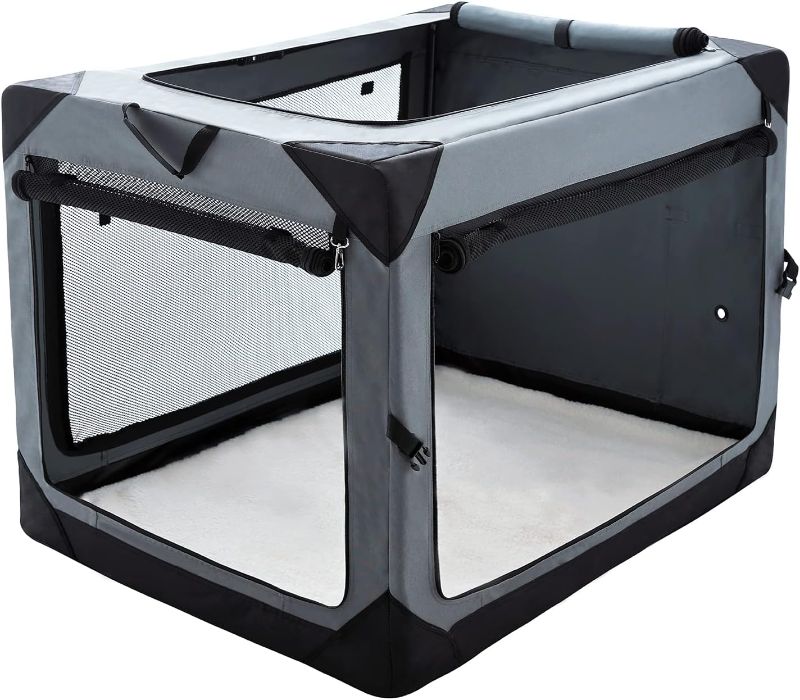 Photo 1 of  Collapsible Crate for Large Dogs, 4-Door