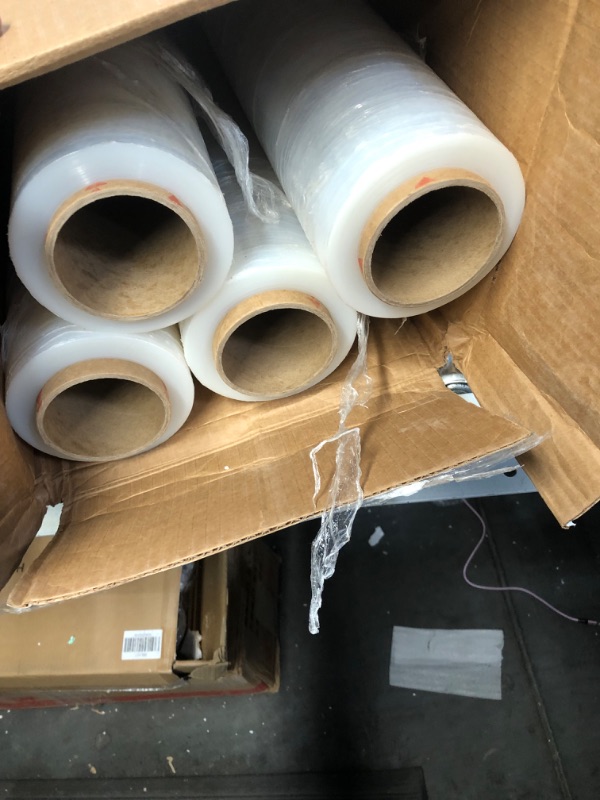 Photo 2 of PackageZoom 4 Rolls 18" x 1500 Ft Stretch Wrap Heavy Duty, Industrial Strength Shrink Wrap