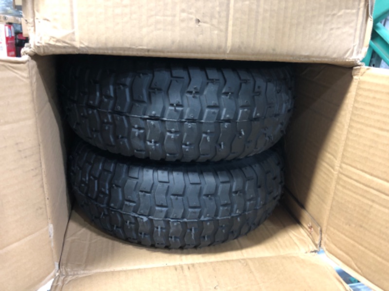 Photo 2 of 15 x 6.00-6 Tire and Wheel Set Lawn Mower Tire and Wheel Tractors Front Tire 