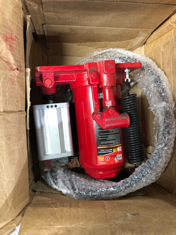 Photo 2 of BIG RED TA92006 Torin Pneumatic Air Hydraulic Bottle Jack with Manual Hand Pump