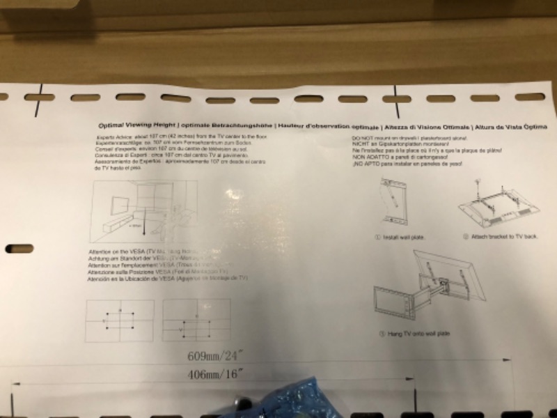 Photo 3 of Mounting Dream Long Arm TV Wall Mount for Most 42-90 Inch TV, 40 Inch Long 