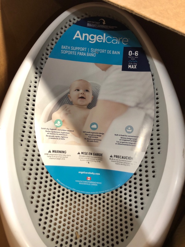 Photo 2 of Angelcare Baby Bath Support (Grey) | Ideal for Babies Less than 6 Months Old