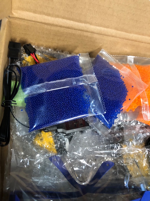 Photo 1 of CAISSA Electric with Gel Ball Blaster, Gel Ball Blaster Automatic, with 20000+ Water Beads and Goggles, for Outdoor Activities - Shooting Team Game, 