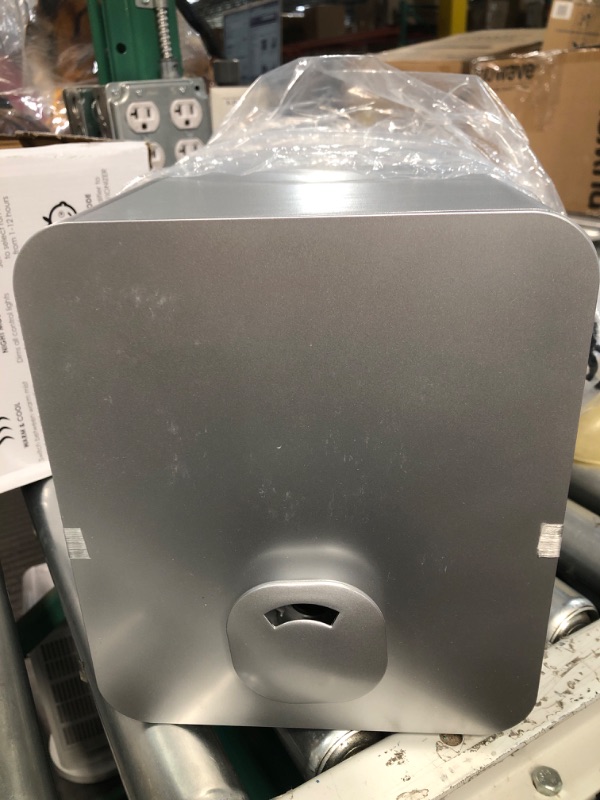 Photo 2 of **UNTESTED*  Crane Warm & Cool Mist Top Fill Humidifier with Remote, 1.2 Gallon, 500 Sq. Ft Coverage, UV Ionizing Light, Metallic 