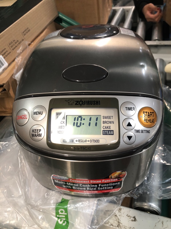 Photo 2 of **UNABLE TO TEST**  Zojirushi NS-TSC10 5-1/2-Cup (Uncooked) Micom Rice Cooker and Warmer, 1.0-Liter 5.5 cups Rice Cooker