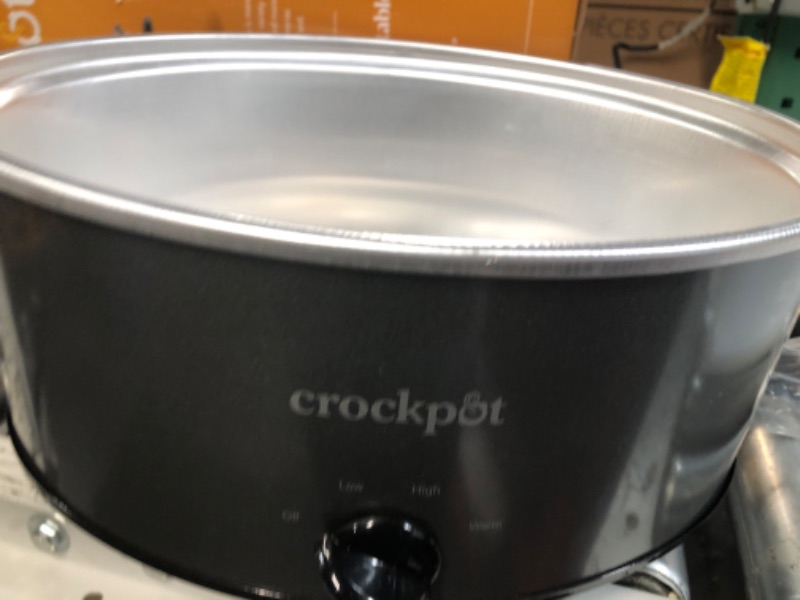 Photo 3 of **NEW- UNTESTED**  Crock-Pot Scv700-kc 7-Qt. Slow Cooker (Charcoal)