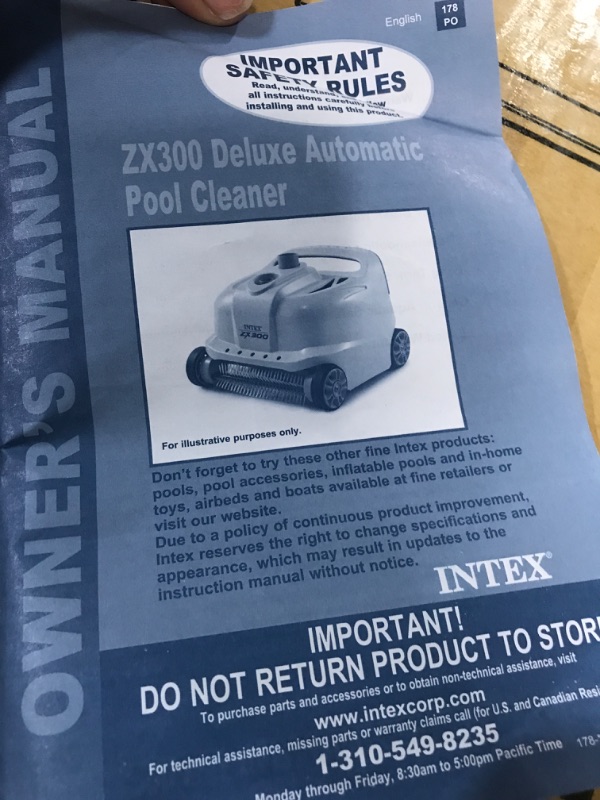 Photo 4 of **NON-REFUNDABLE-SEE COMMENTS** Intex 28005E 700 Gal per Hour Automatic Pool Cleaner Robot Vacuum w/