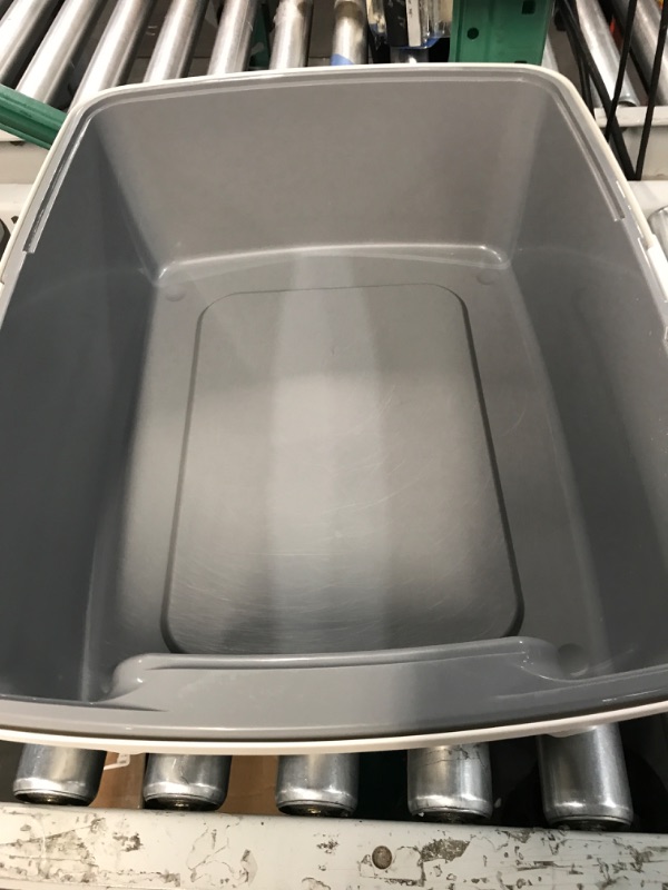 Photo 2 of Amazon Basics Tall Open Top Cat Litter Box with High Sides and Cat Litter Scoop