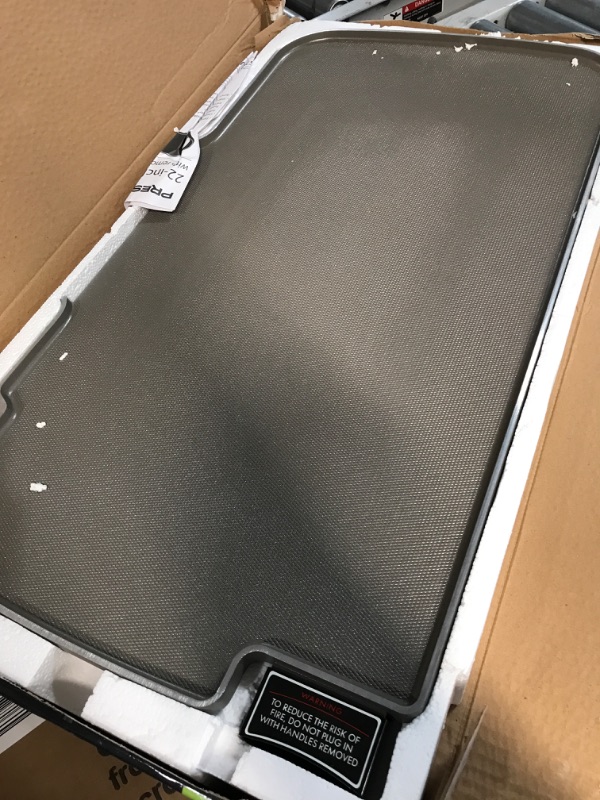 Presto Ceramic 22inch 07062 Electric Griddle with removable handles