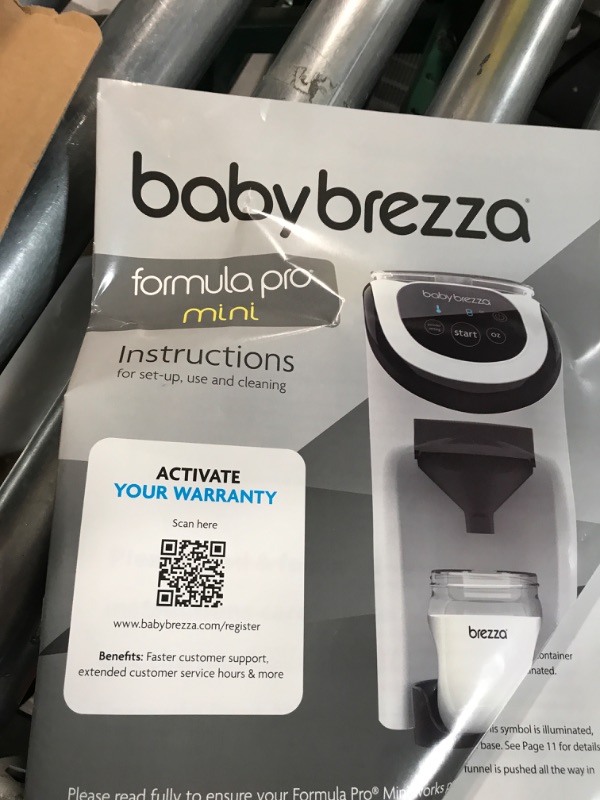 Photo 2 of **untested**  Baby Brezza Formula Pro Mini Baby Formula Maker 