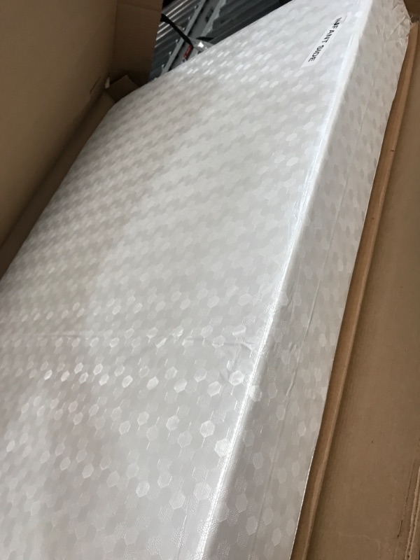 Photo 2 of **STOCK IMAGE IS A REFERENCE**  Dream On Me Holly 3” Fiber Portable, Greenguard Gold Certified, Waterproof Vinyl Cover, Lightweight Mini Crib Mattress, White