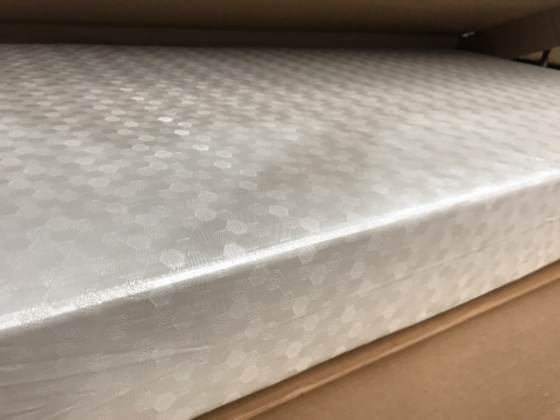 Photo 3 of **STOCK IMAGE IS A REFERENCE**  Dream On Me Holly 3” Fiber Portable, Greenguard Gold Certified, Waterproof Vinyl Cover, Lightweight Mini Crib Mattress, White