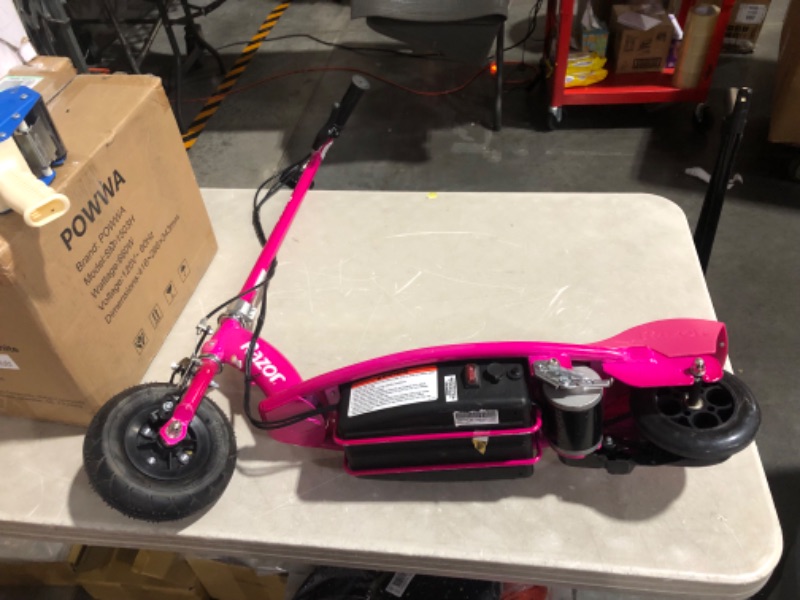 Photo 2 of ***POWERS ON - UNABLE TO TEST FURTHER***
 Razor E100 Electric Scooter - Pink
