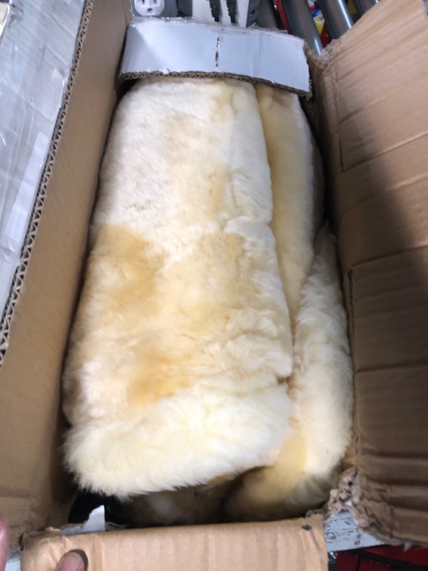 Photo 2 of Eurow Sheepskin Seat Cover, 56 by 23 Inches, Champagne Beige