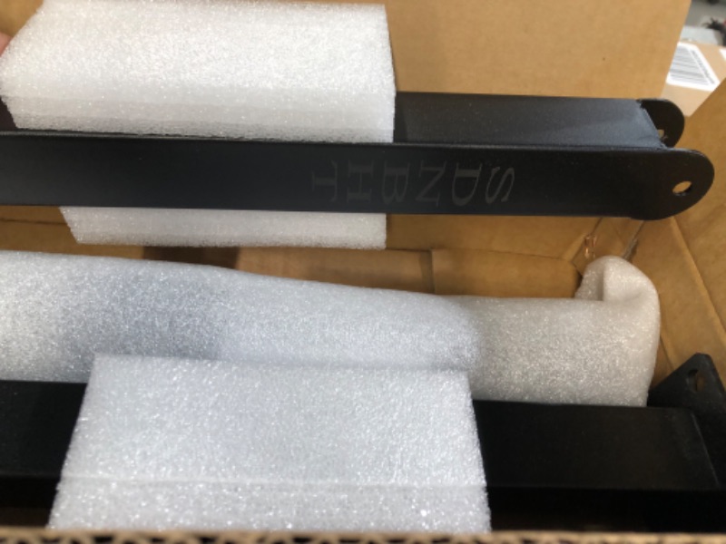 Photo 1 of SDNBHT Handrails for Outdoor Steps Black Wrought Iron Outdoor Handrails for Exterior Steps 1-2Steps Hand Rails for Outdoor Steps Safety Stair 