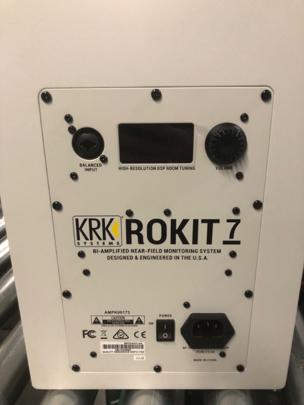 Photo 5 of KRK RP7 Rokit 7 G4 Professional Bi-Amp 7" Powered Studio Monitor, White Noise White Noise RP7-G4 MONITOR