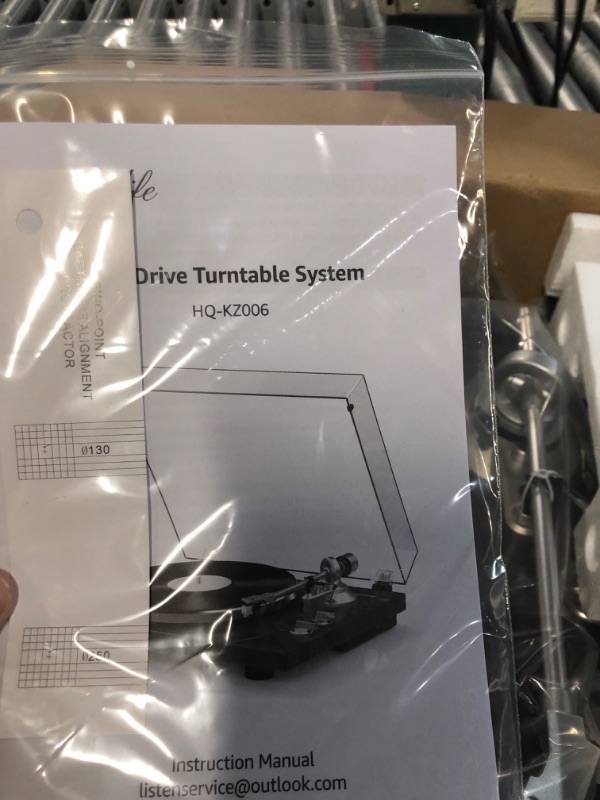 Photo 1 of Turntables Belt-Drive Record Player with Wireless Output Connectivity, Vinyl Player Support 33&45 RPM Speed Phono Line Output USB Digital to PC 