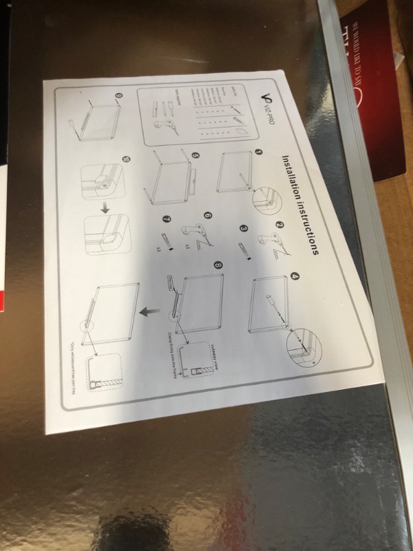 Photo 2 of VIZ-PRO Magnetic Dry Erase Board, 36 X 24 Inches, Silver Aluminium Frame
