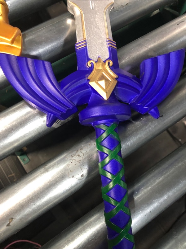 Photo 3 of 36" Foam Blue Zelda Sword W/ Plastic Scabbard