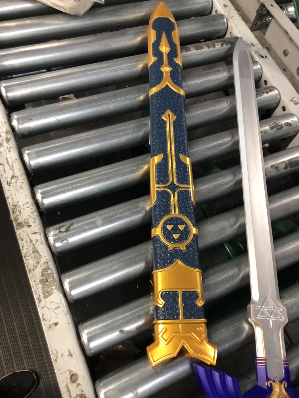 Photo 5 of 36" Foam Blue Zelda Sword W/ Plastic Scabbard