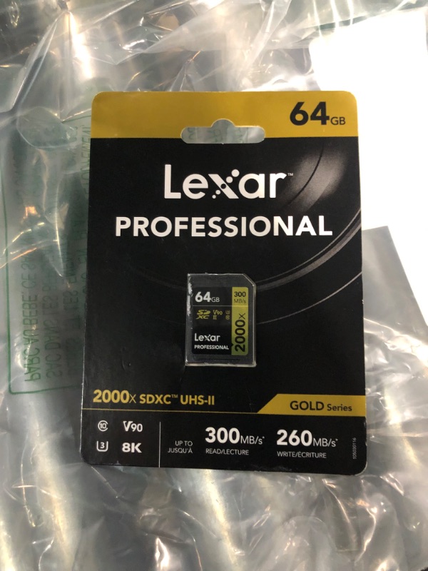 Photo 2 of Lexar 64GB Professional 2000x UHS-II SDXC Memory Card