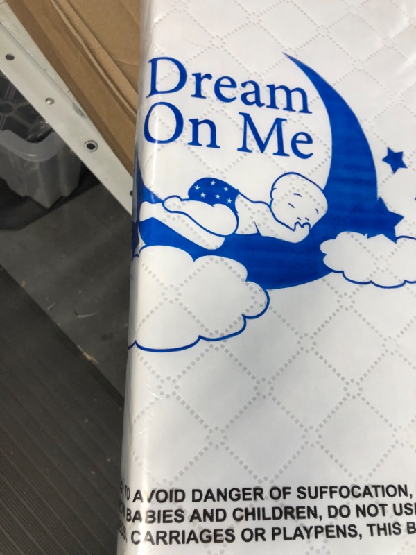 Photo 3 of Dream On Me Universal Cradle Mattress | Waterproof | 2” Fiber Core | Cradle Mattress | Greenguard Gold Certified | 36" x 18" White Check Vinyl Cover