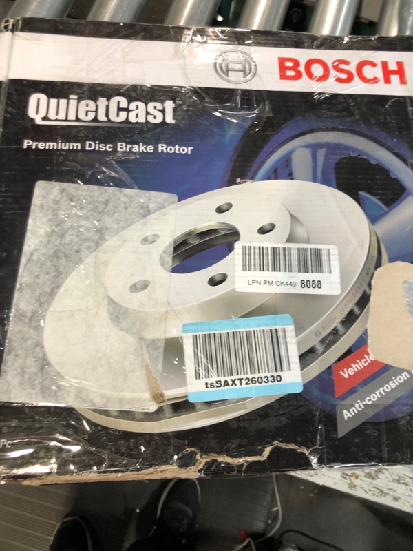 Photo 3 of Bosch 14011524 QuietCast Premium Disc Brake Rotor - Compatible With Select Audi A4, A4 Quattro, A5, A5 Quattro, A6, Q5, Allroad; FRONT - Single