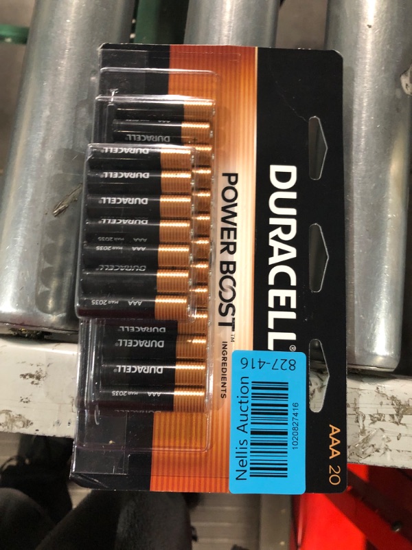 Photo 2 of Duracell Coppertop AAA Batteries with Power Boost Ingredients, 20 Count Pack Triple A Battery with Long-lasting Power, Alkaline AAA Battery 