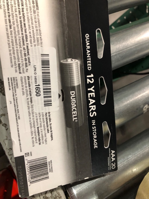 Photo 1 of Duracell Coppertop AAA Batteries with Power Boost Ingredients, 20 Count Pack Triple A Battery with Long-lasting Power, Alkaline AAA Battery 