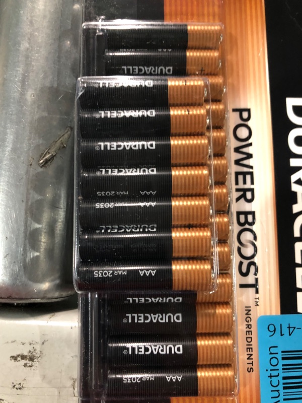 Photo 3 of Duracell Coppertop AAA Batteries with Power Boost Ingredients, 20 Count Pack Triple A Battery with Long-lasting Power, Alkaline AAA Battery 