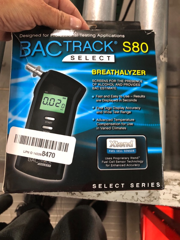 Photo 2 of BACtrack S80 Breathalyzer | Professional-Grade Accuracy | DOT & NHTSA Approved | FDA 510(k) Cleared | Portable Breath Alcohol Tester