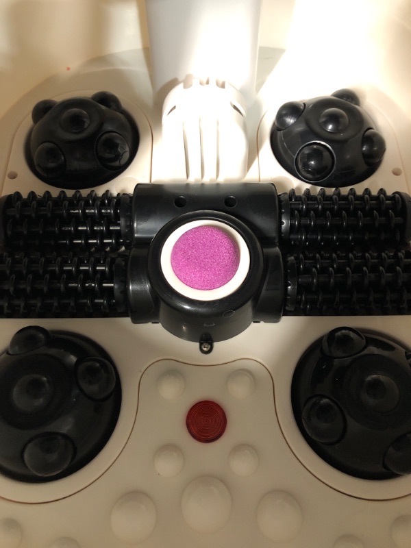 Photo 4 of Electric Foot Bath Basin Massager Pink Style 3