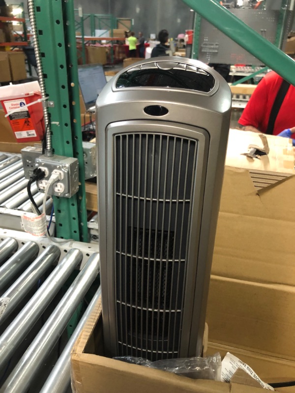 Photo 2 of Lasko 1500W Digital Ceramic Space Heater with Remote, 755320, Silver