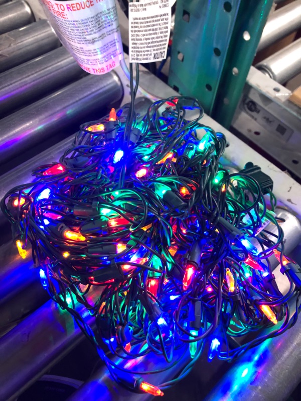 Photo 1 of Holiday Living 100-Count 24.75-ft Multicolor LED Plug-In Christmas String Lights
