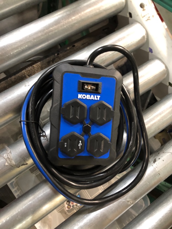 Photo 2 of (PARTS ONLY/ NO REFUNDS) Kobalt 3-Outlet 2-USB Ports Indoor Blue Power Strip
