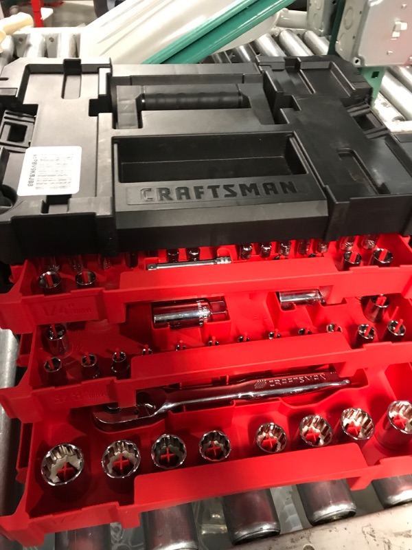 Photo 1 of Craftsman Mechanic Tool Set, 262-Piece Socket Set with Tool Box and 3 Drawers,