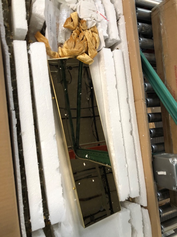 Photo 1 of ANTILISHA Rectangle Gold Chandeliers for Dining Room Ceiling Modern Dining Room Light