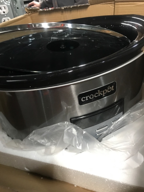 Photo 8 of ***POWERS ON - UNABLE TO TEST FURTHER - USED***
Crockpot 8 Qt. Countdown Slow Cooker - Dark Stainless Steel